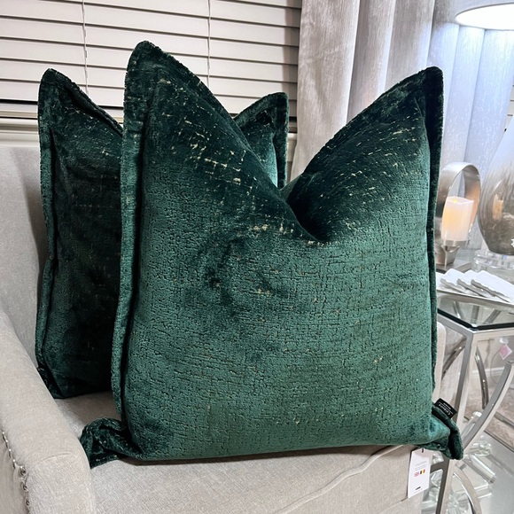 1-NWT CALDEIRA CUT VELVET
DECORATIVE PILLOW (READ DESCRIPTION FOR DETAILS) - Picture 1 of 17